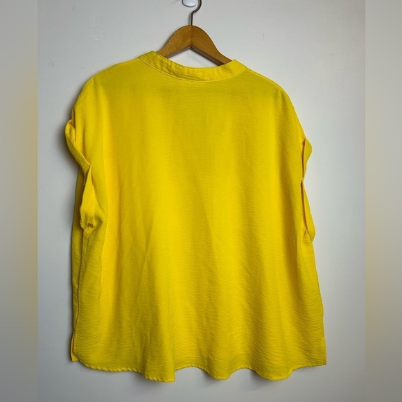 Jolie & Joy Top Blouse Women Plus Size 2X Short Sleeve V-Neck Stretch Comfort - Picture 2 of 11